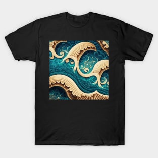 shark tooth great wave T-Shirt